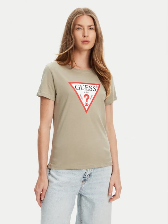 Zdjęcie produktu Guess T-Shirt W1YI1B I3Z14 Zielony Regular Fit