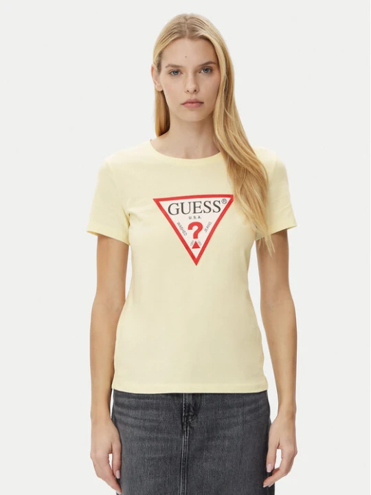 Zdjęcie produktu Guess T-Shirt W1YI1B I3Z14 Żółty Regular Fit
