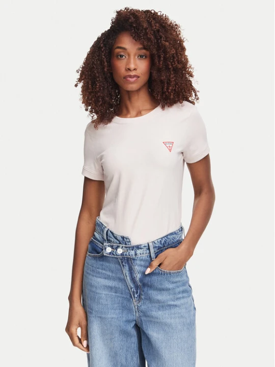 Zdjęcie produktu Guess T-Shirt W2YI44 J1314 Fioletowy jasny Slim Fit