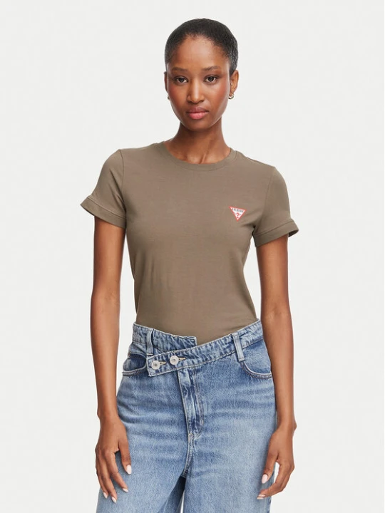 Zdjęcie produktu Guess T-Shirt W2YI44 J1314 Khaki Regular Fit