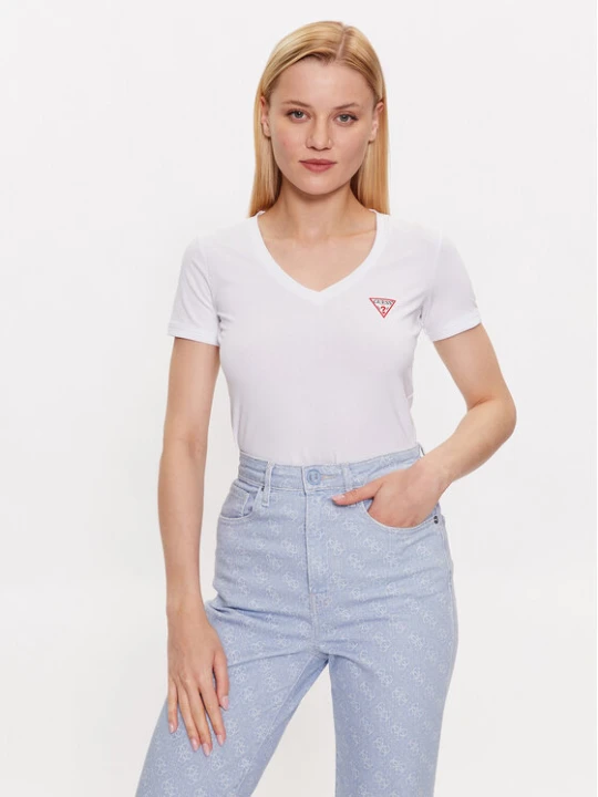Zdjęcie produktu Guess T-Shirt W2YI45 J1314 Biały Slim Fit