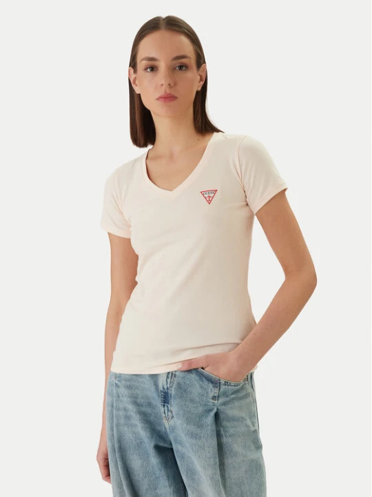 Zdjęcie produktu Guess T-Shirt W2YI45 J1314 Pomarańczowy Slim Fit