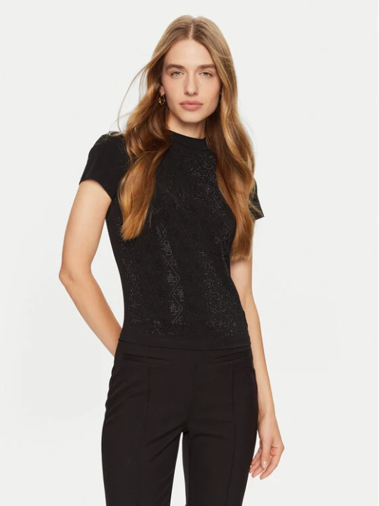 Zdjęcie produktu Guess T-Shirt W4BI26 J1314 Czarny Slim Fit