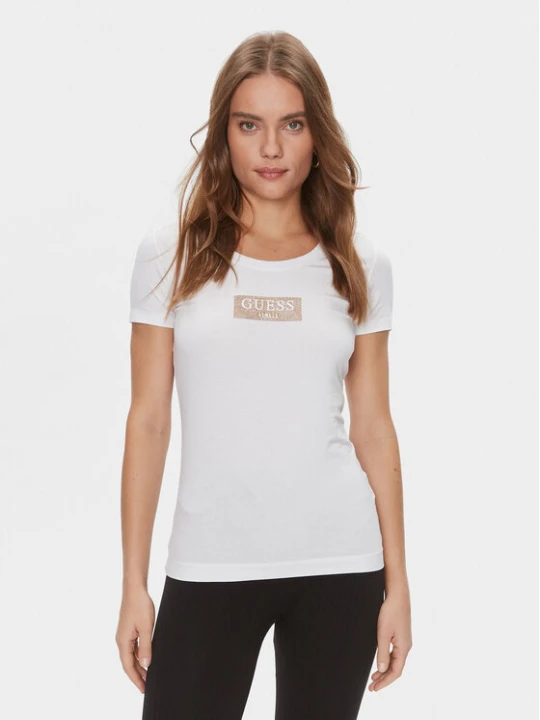 Zdjęcie produktu Guess T-Shirt W4RI33 J1314 Biały Slim Fit