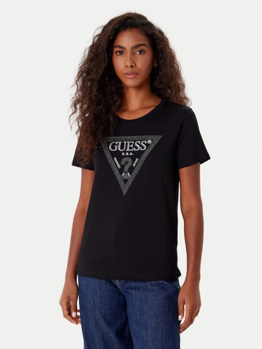 Zdjęcie produktu Guess T-Shirt W5BI18 I3Z14 Czarny Regular Fit