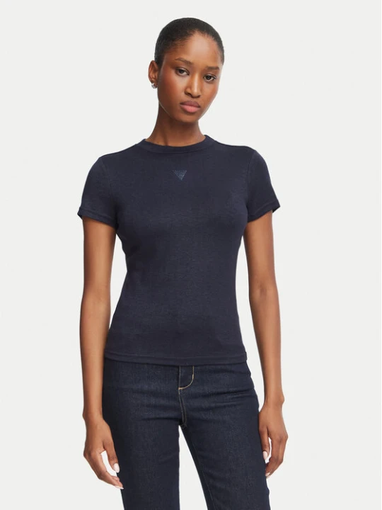 Zdjęcie produktu Guess T-Shirt W5BP07 KCGM2 Granatowy Regular Fit