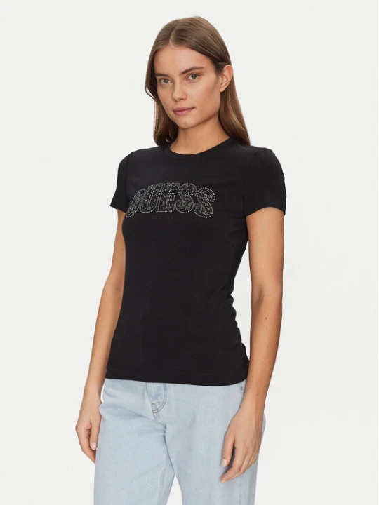 Zdjęcie produktu Guess T-Shirt W5GI04 J1314 Czarny Slim Fit