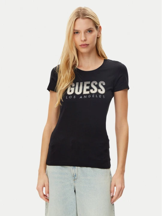 Zdjęcie produktu Guess T-Shirt W5GI14 J1314 Czarny Regular Fit