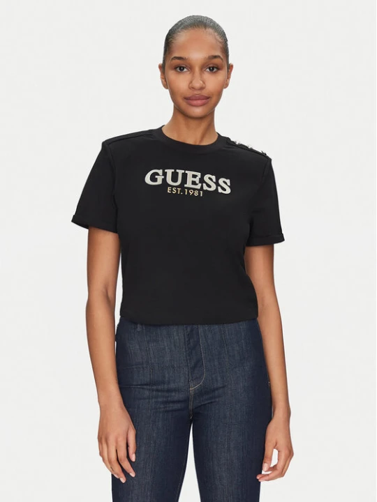 Zdjęcie produktu Guess T-Shirt W5GI15 K8FQ4 Czarny Regular Fit
