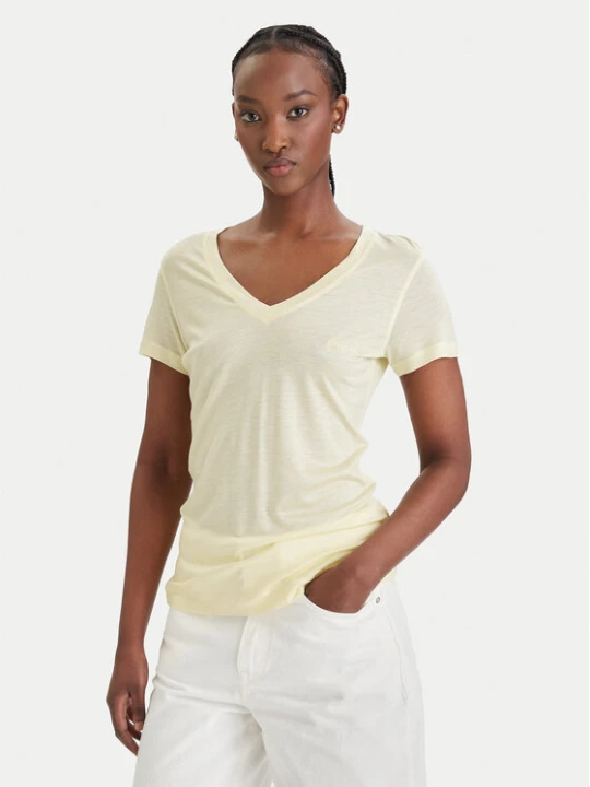 Zdjęcie produktu Guess T-Shirt W5GP31 KCSX2 Żółty Classic Fit