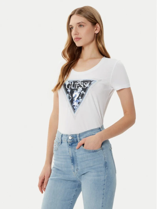 Zdjęcie produktu Guess T-Shirt W5RI00 J1314 Biały Regular Fit