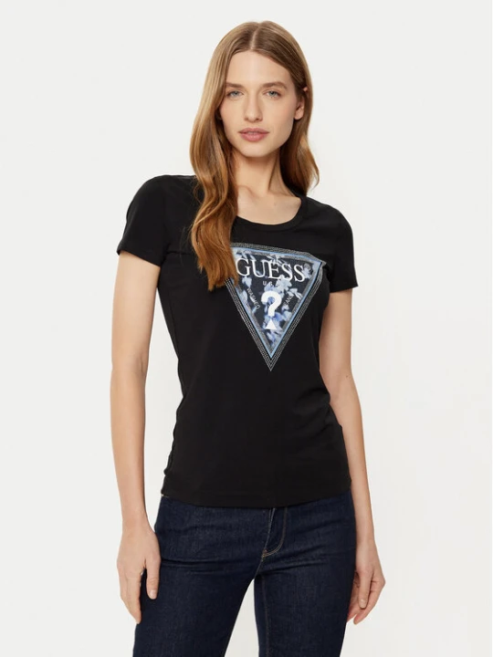Zdjęcie produktu Guess T-Shirt W5RI00 J1314 Czarny Regular Fit