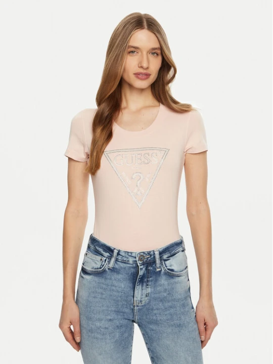 Zdjęcie produktu Guess T-Shirt W5RI11 J1314 Różowy Regular Fit