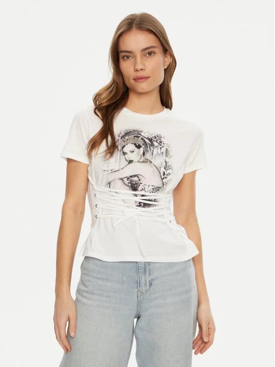 Zdjęcie produktu Guess T-Shirt W5RI32 K9RM1 Biały Regular Fit