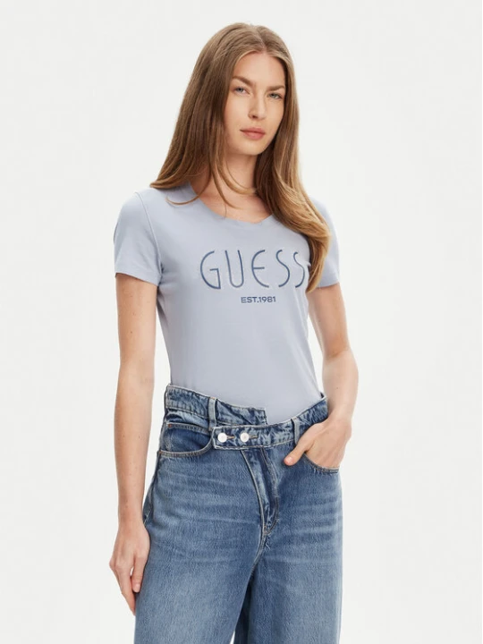 Zdjęcie produktu Guess T-Shirt W5YI05 J1314 Niebieski Regular Fit