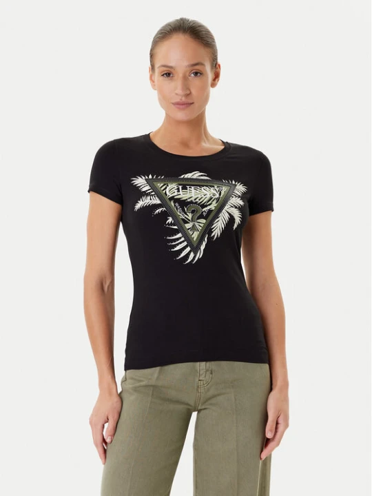 Zdjęcie produktu Guess T-Shirt W5YI13 J1314 Czarny Regular Fit