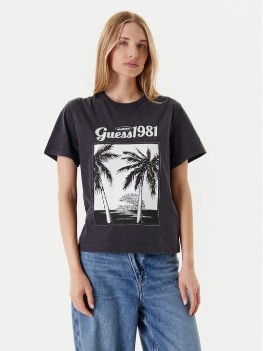 Zdjęcie produktu Guess T-Shirt W5YI17 I3Z14 Szary Regular Fit