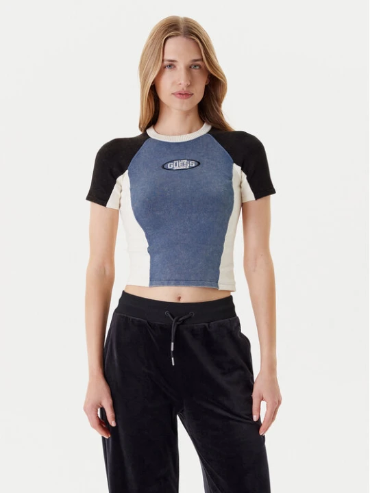 Zdjęcie produktu Guess T-Shirt W5YR44 Z2YJ2 Granatowy Regular Fit