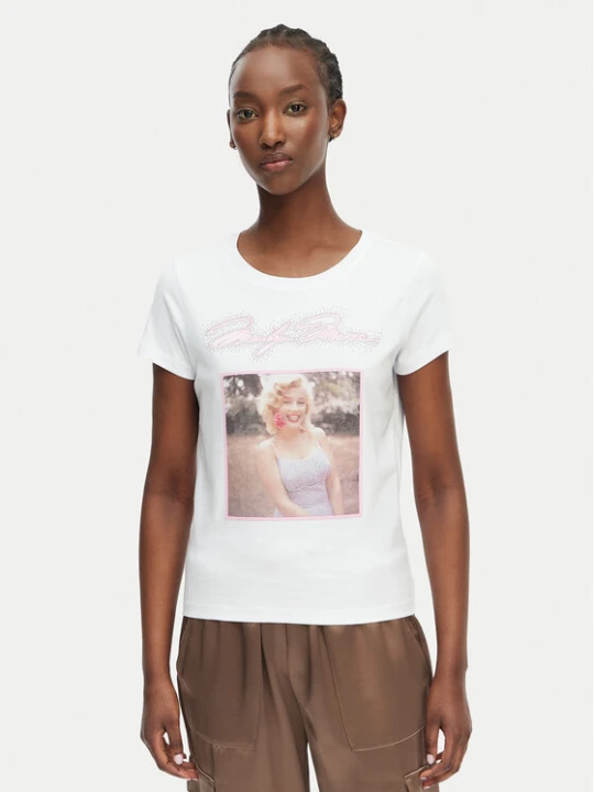 Zdjęcie produktu Guess T-Shirt W6BI51 K6658 Biały Regular Fit