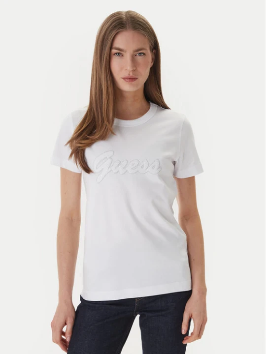 Zdjęcie produktu Guess T-Shirt W6GI08 K3023 Biały Regular Fit