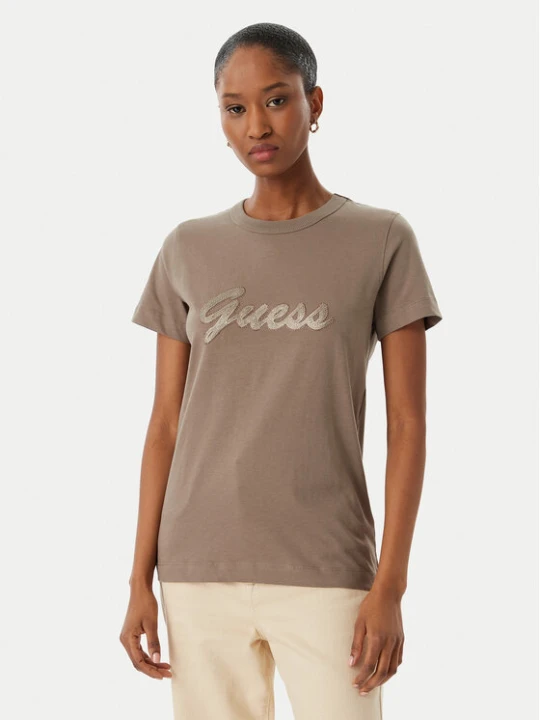 Zdjęcie produktu Guess T-Shirt W6GI08 K3023 Brązowy Regular Fit