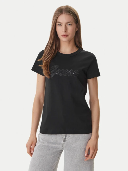 Zdjęcie produktu Guess T-Shirt W6GI08 K3023 Czarny Regular Fit