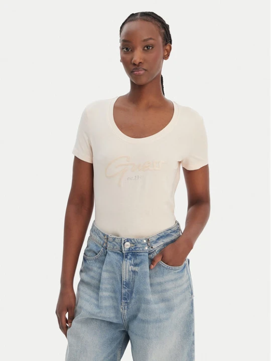 Zdjęcie produktu Guess T-Shirt W6GI14 K3033 Pomarańczowy Regular Fit