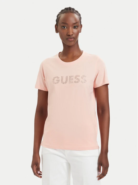 Zdjęcie produktu Guess T-Shirt W6GI15 K3035 Koralowy Regular Fit