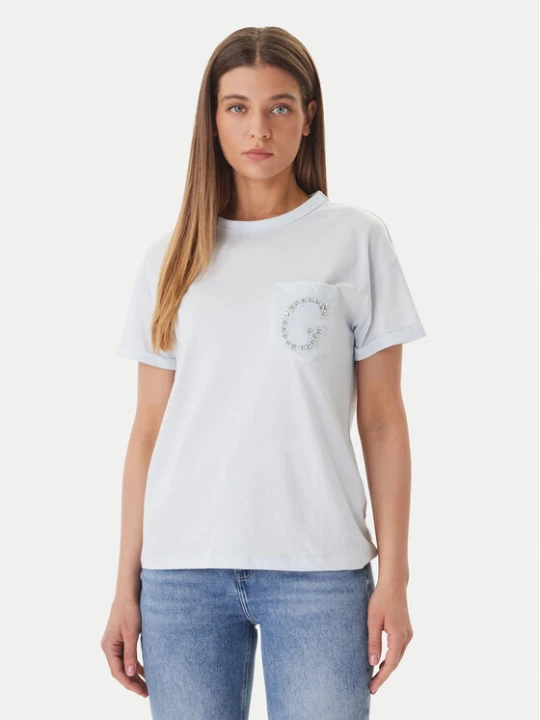 Zdjęcie produktu Guess T-Shirt W6GI17 K3037 Niebieski Regular Fit