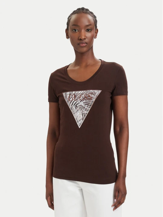 Zdjęcie produktu Guess T-Shirt W6GI19 K3042 Brązowy Regular Fit