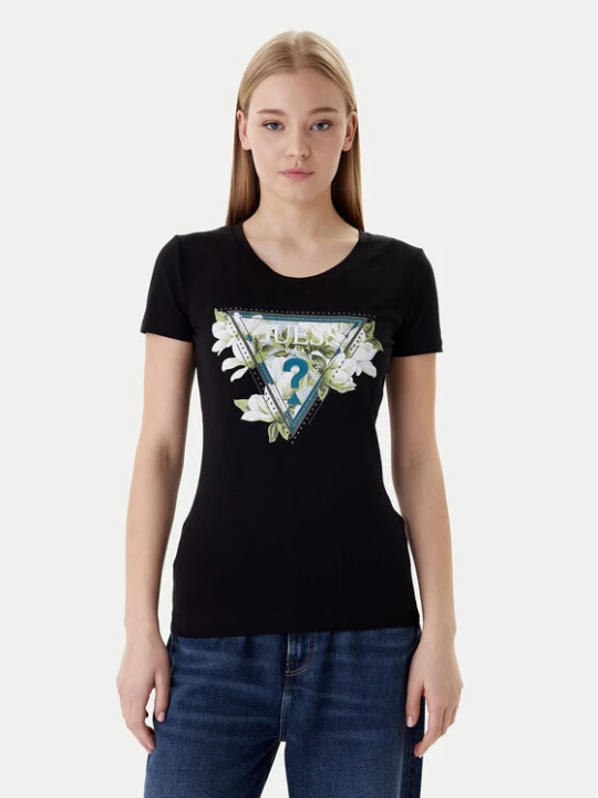 Zdjęcie produktu Guess T-Shirt W6RI35 J1314 Czarny Slim Fit