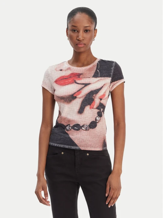 Zdjęcie produktu Guess T-Shirt W6RI49 KCCG0 Kolorowy Regular Fit