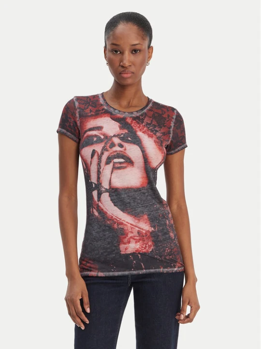 Zdjęcie produktu Guess T-Shirt W6RI50 KCCG0 Kolorowy Regular Fit