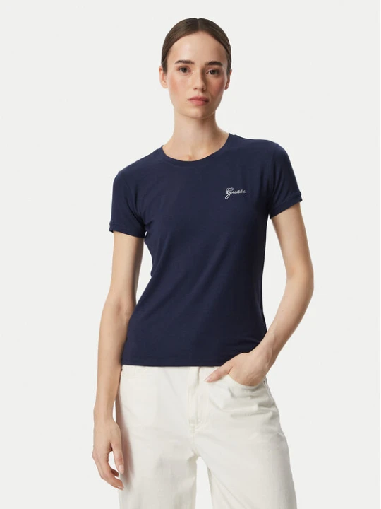 Zdjęcie produktu Guess T-Shirt W6YI12 K3751 Granatowy Regular Fit