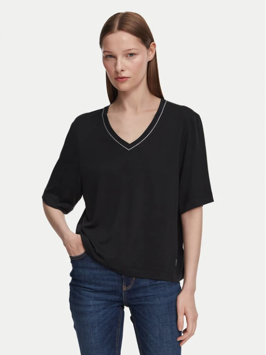Zdjęcie produktu Guess T-Shirt W6YP58 K5233 Czarny Relaxed Fit