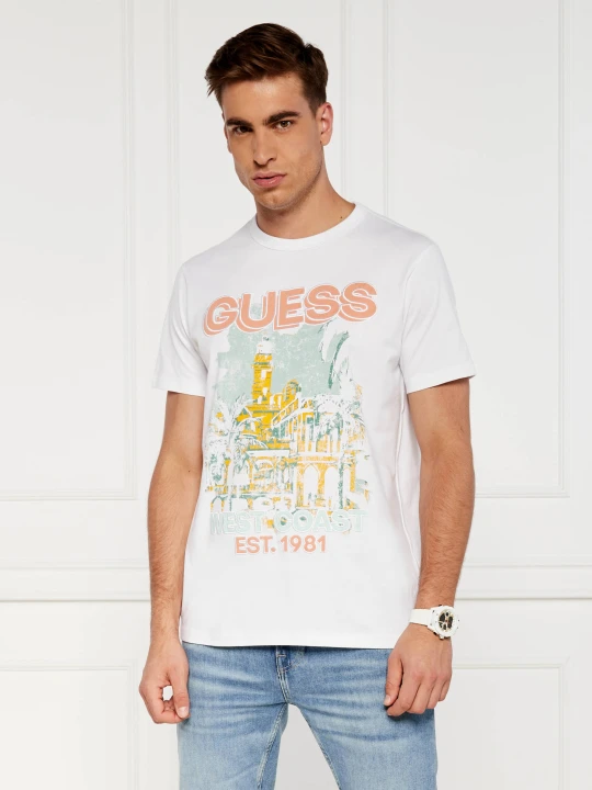 Zdjęcie produktu GUESS T-shirt WEAST COAST | Regular Fit biały