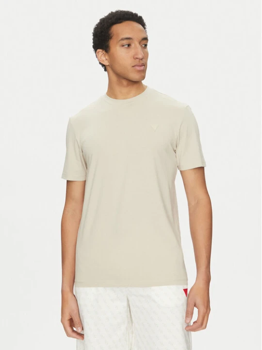 Zdjęcie produktu Guess T-Shirt Z2YI12 JR06K Beżowy Regular Fit