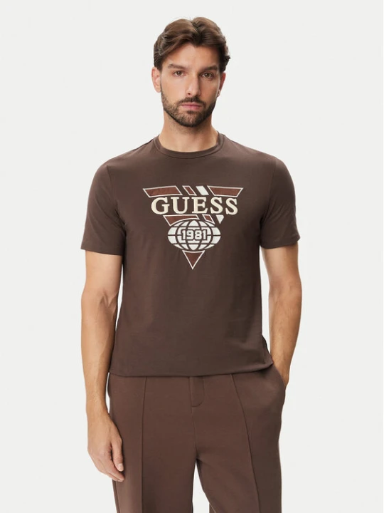 Zdjęcie produktu Guess T-Shirt Z6BI08 K6543 Brązowy Regular Fit