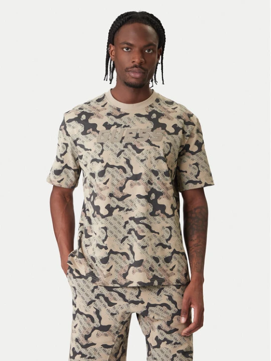 Zdjęcie produktu Guess T-Shirt Z6RI05 I3Z14 Beżowy Regular Fit