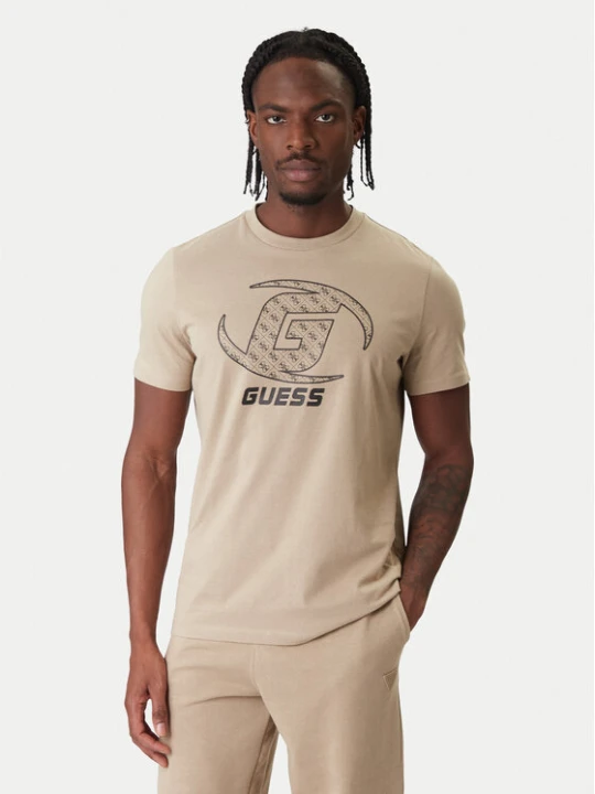 Zdjęcie produktu Guess T-Shirt Z6RI06 I3Z14 Beżowy Regular Fit