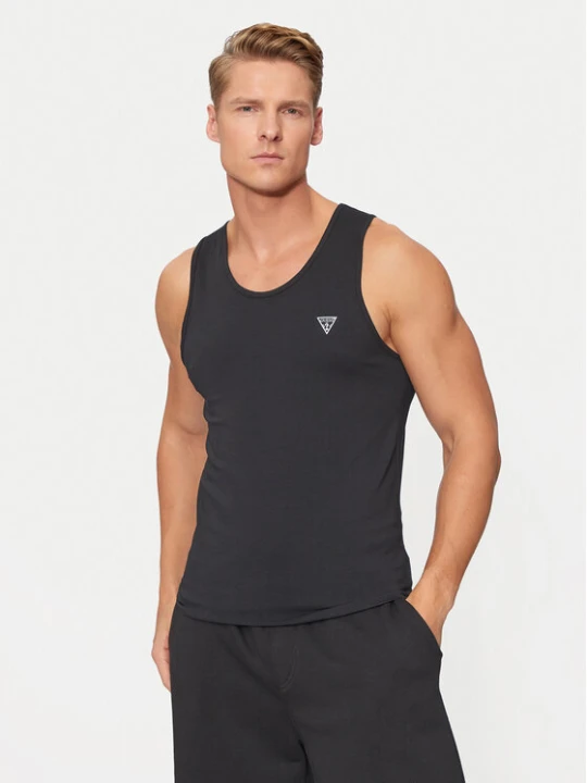 Zdjęcie produktu Guess Tank top U97M02 KCD31 Czarny Regular Fit