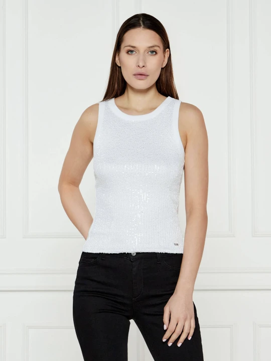 Zdjęcie produktu GUESS Top ALEXIA | Regular Fit biały