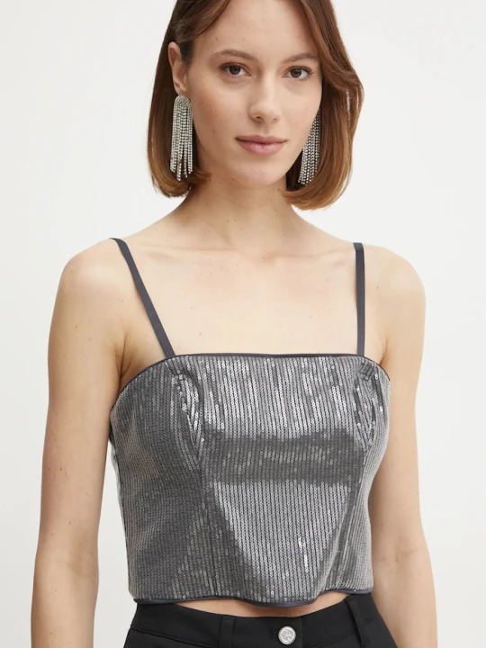 Zdjęcie produktu Guess top CASSIA szary