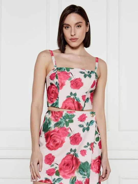Zdjęcie produktu GUESS Top | Cropped Fit różowy