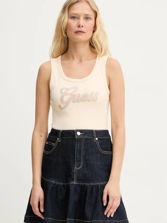 Zdjęcie produktu Guess top damski beżowy