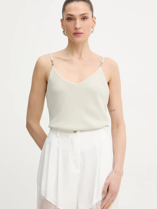 Zdjęcie produktu Guess top damski NEW CAROLINE beżowy