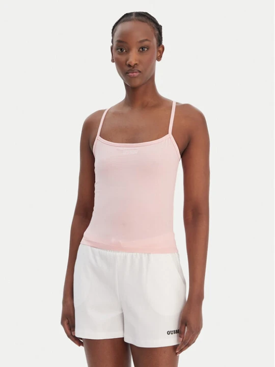 Zdjęcie produktu Guess Top E6GP02 J1314 Różowy Regular Fit