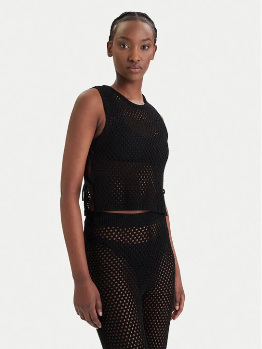 Zdjęcie produktu Guess Top E6GR01 Z5632 Czarny Regular Fit