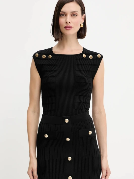 Zdjęcie produktu Guess top EVANGELINE czarny