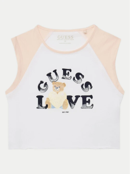 Zdjęcie produktu Guess Top J5GI12 K6YW4 Biały Regular Fit